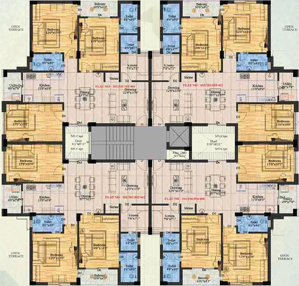 Floor Plan of TM Nirmalya in BJB Nagar, Bhubaneswar - Image 256182