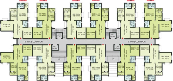 Floor Plan of Trishakti Chandaka Meadows in Chandaka, Bhubaneswar - Image 261153