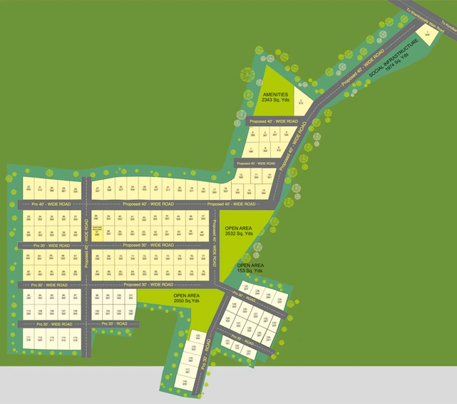 Master Plan of Sark Three in Mokila, Hyderabad - Image 126082