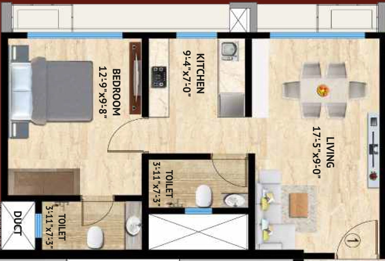 1 BHK Flat in Harasiddh Viraaj in Malad East, Mumbai - Image 847475
