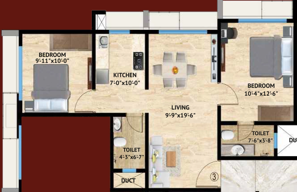 2 BHK Flat in Harasiddh Viraaj in Malad East, Mumbai - Image 847476