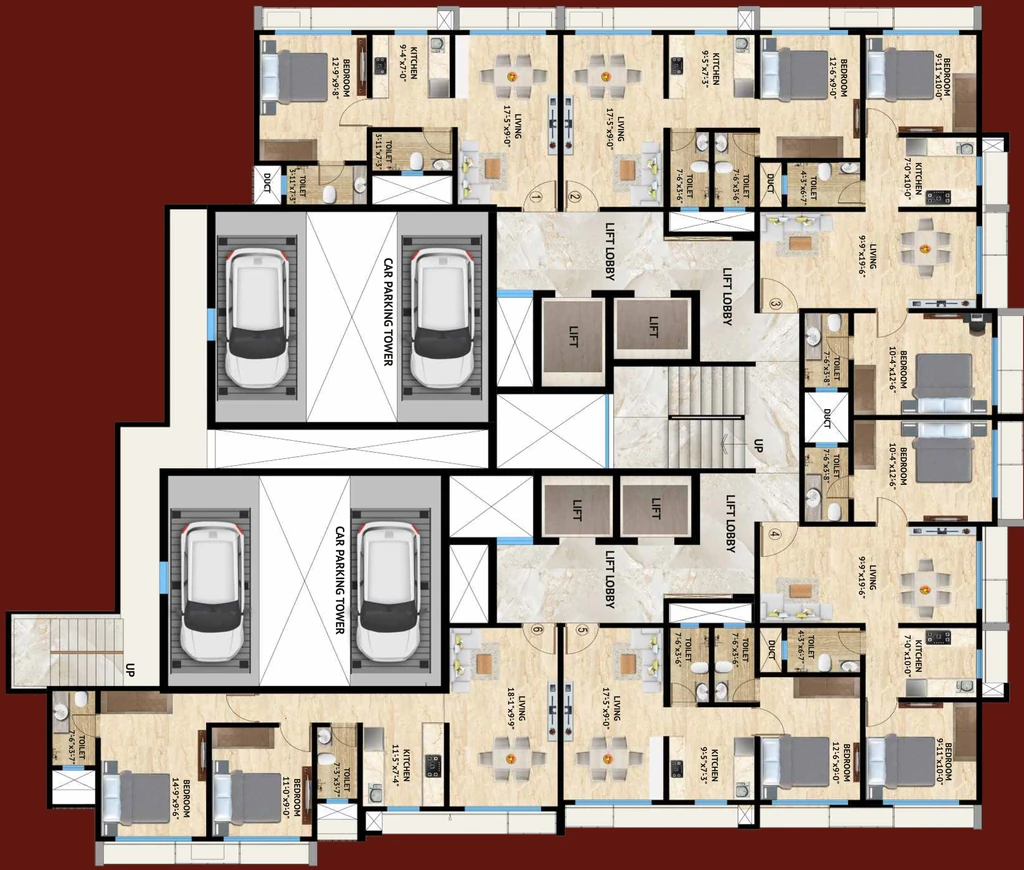 Floor Plan of Harasiddh Viraaj in Malad East, Mumbai - Image 328909