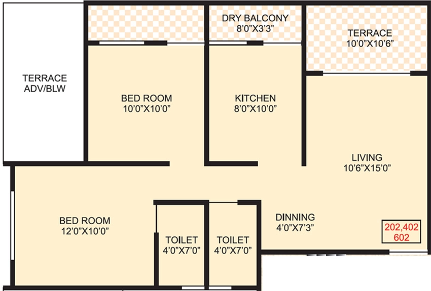 2 BHK Flat in Jhamtani Ace KK Anand in Punawale, Pune - Image 889313