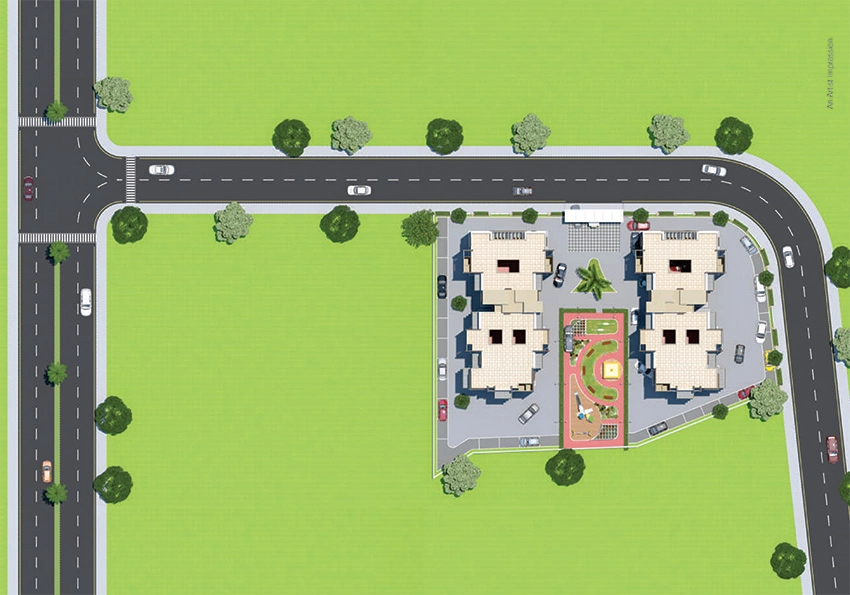 Master Plan of Jhamtani Ace Aura in Thergaon, Pune - Image 351016