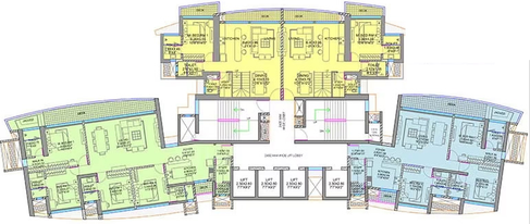 Floor Plan of Raheja Exotica Verona in Malad West, Mumbai - Image 300660