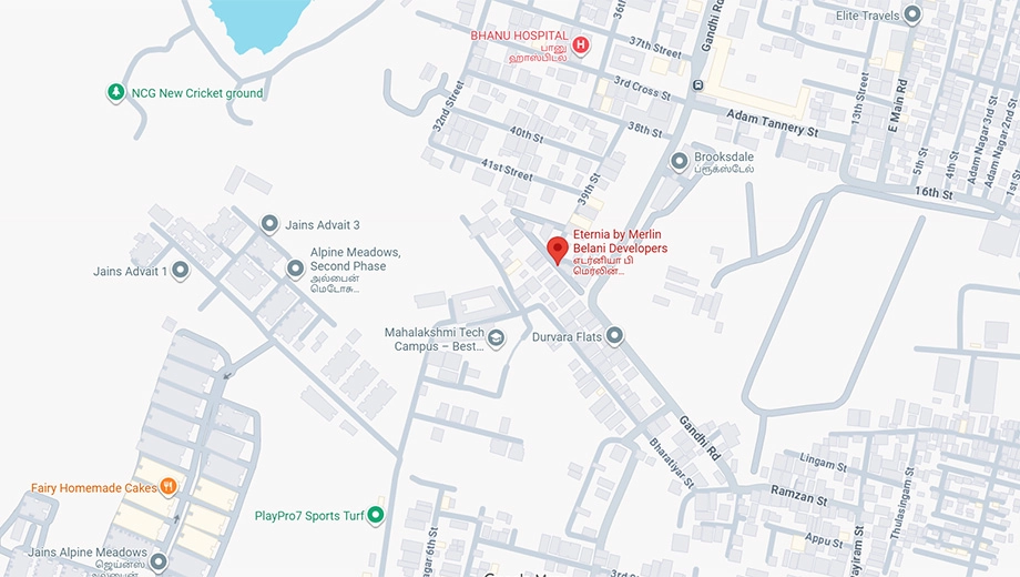 Location of Belani Eternia in Pammal, Chennai - Image 334512