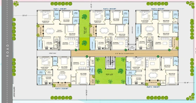 Master Plan of Sri Saikrishna Prime in Kondapur, Hyderabad - Image 124510