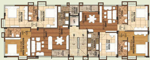 Floor Plan of Belani Unicorn in Garia, Kolkata - Image 233307