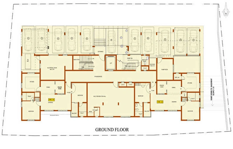 Master Plan of ABAD Tanzeel Green in Kathrikadavu, Kochi - Image 245734