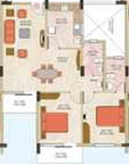2 BHK Flat in ABAD Aqua Breeze in Aluva, Kochi - Image 842870