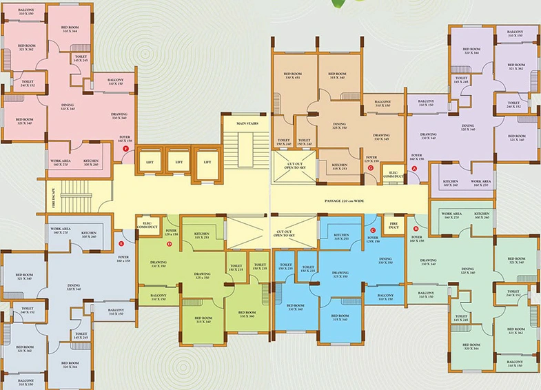 Floor Plan of ABAD Ebony Estate in Kakkanad, Kochi - Image 245685