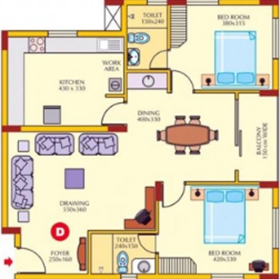 2 BHK Flat in ABAD Olympus in Edappally, Kochi - Image 842938