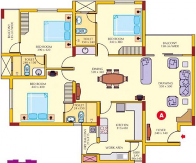 3 BHK Flat in ABAD Olympus in Edappally, Kochi - Image 842939