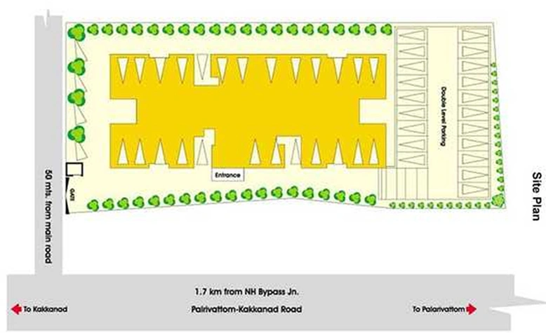 Master Plan of ABAD Casablanca in Vazhakkala, Kochi - Image 245971