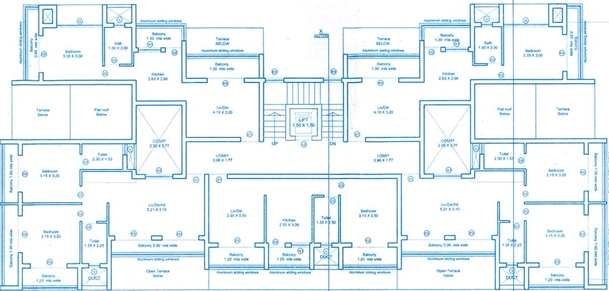Floor Plan of MSK Bhagat Residency in Corlim, Goa - Image 237119