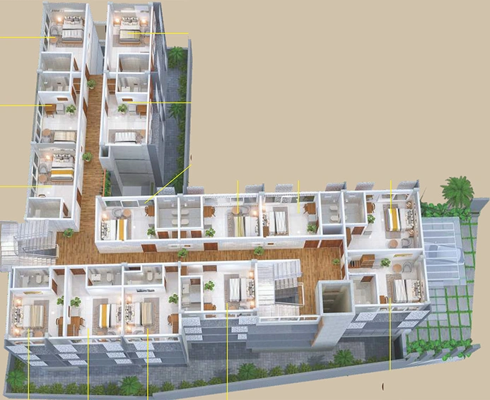 Floor Plan of Casadel Townsuites in Kalamassery, Kochi - Image 277231