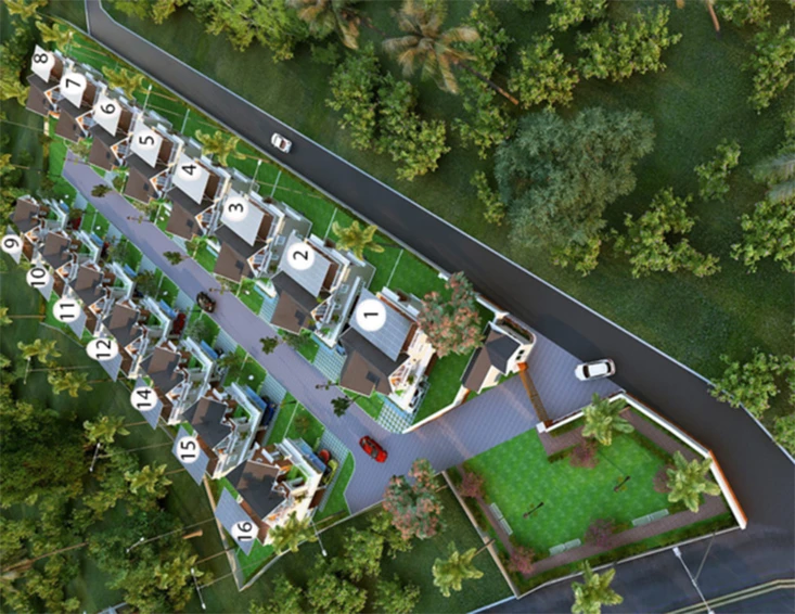 Master Plan of Casadel After The Rain in Kakkanad, Kochi - Image 277225