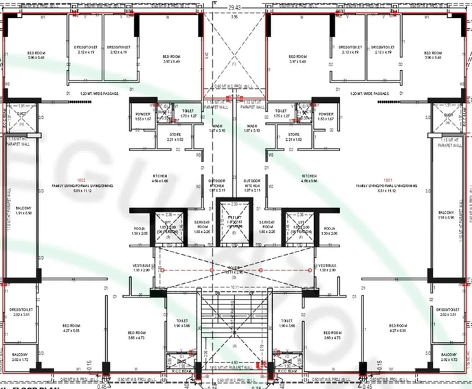 Floor Plan of Riona Binori Belmont in Ambli, Ahmedabad - Image 127296