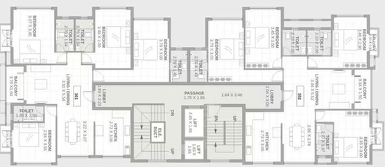 Floor Plan of Kamat Avenue in Panjim, Goa - Image 234805