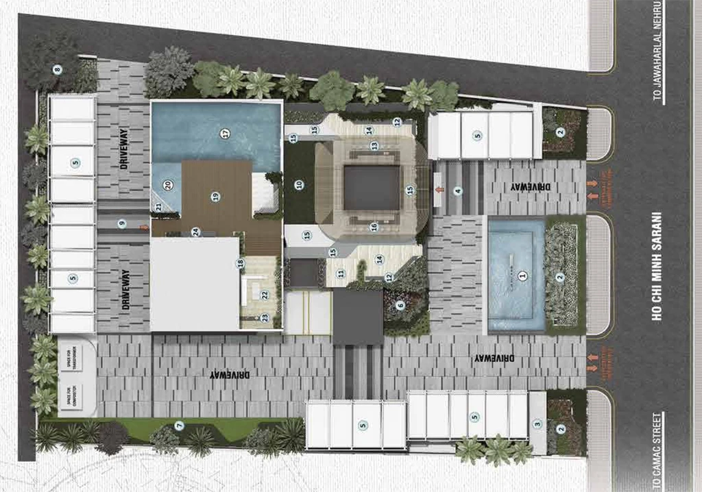 Master Plan of Merlin Azure in Park Street, Kolkata - Image 233339