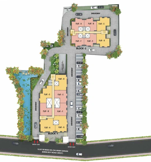 Master Plan of Merlin Next in Behala, Kolkata - Image 233348