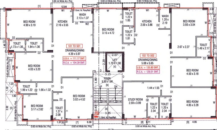 Floor Plan of Airaavat Divine 10 in Navrangpura, Ahmedabad - Image 127863