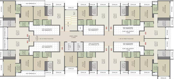 Floor Plan of Gami Erica in Belapur, Navi Mumbai - Image 240545