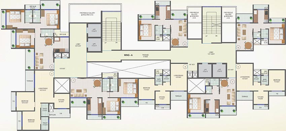 Floor Plan of Gami Amar Harmony in Taloja, Navi Mumbai - Image 240426