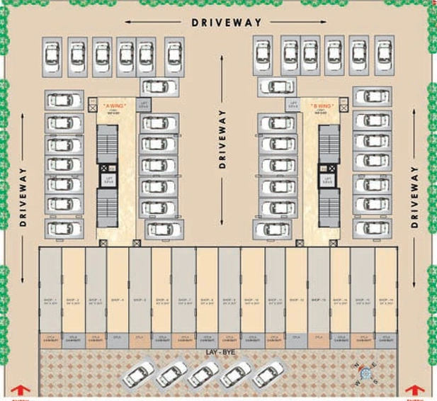 Master Plan of Gami Radha Krishna Complex in Kamothe, Navi Mumbai - Image 240563