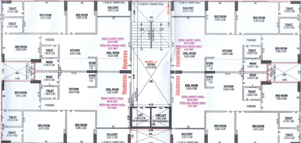 Floor Plan of Satya Prime in Nava Naroda, Ahmedabad - Image 126759