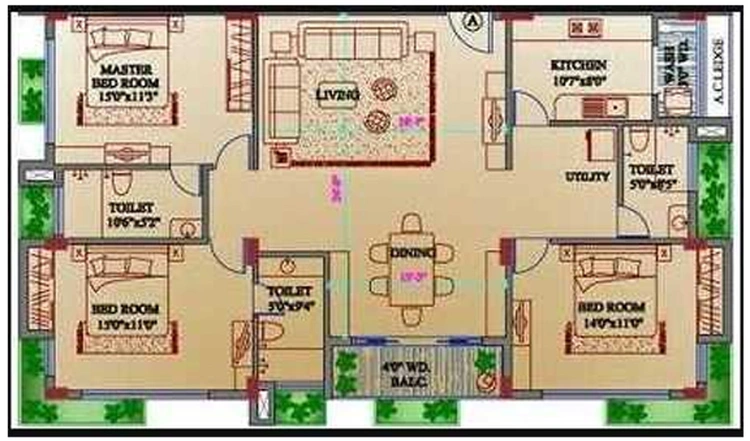 3 BHK Flat in Orbit Shankar Apartments in New Alipore, Kolkata - Image 836883