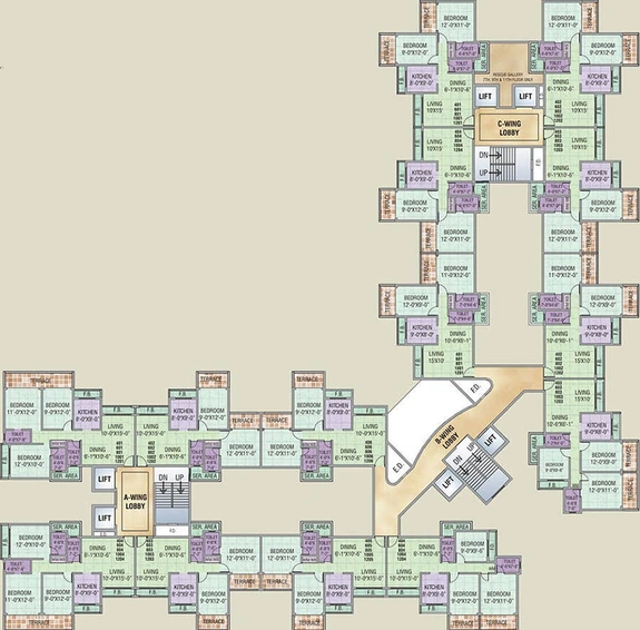 Floor Plan of Mahaavir Mannat in Ulwe, Navi Mumbai - Image 248751