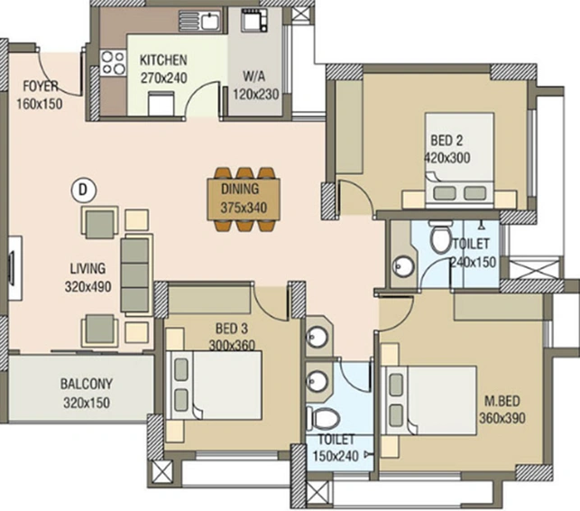 3 BHK Flat in Skyline Cornell in Kakkanad, Kochi - Image 857588