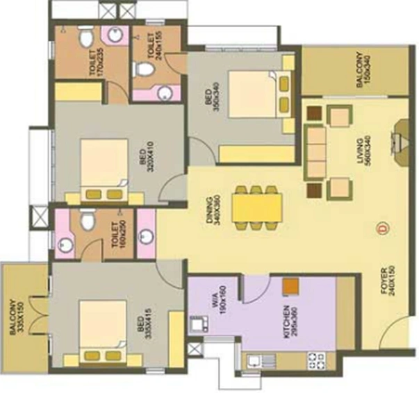 3 BHK Flat in Skyline Eminence in Edappally, Kochi - Image 857590