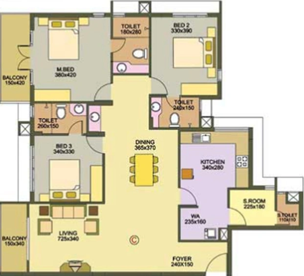 3 BHK Flat in Skyline Eminence in Edappally, Kochi - Image 857591