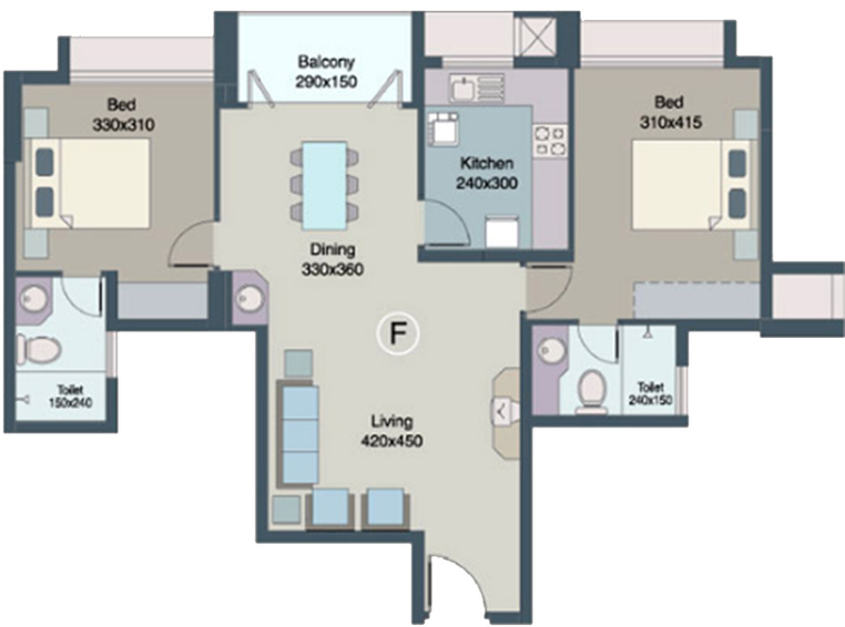 2 BHK Flat in Skyline Sylvania in Kakkanad, Kochi - Image 857629