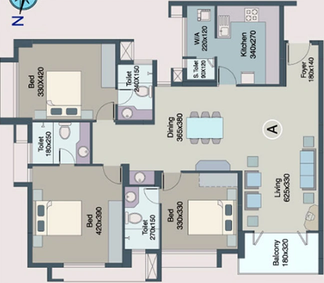 3 BHK Flat in Skyline Sylvania in Kakkanad, Kochi - Image 857630