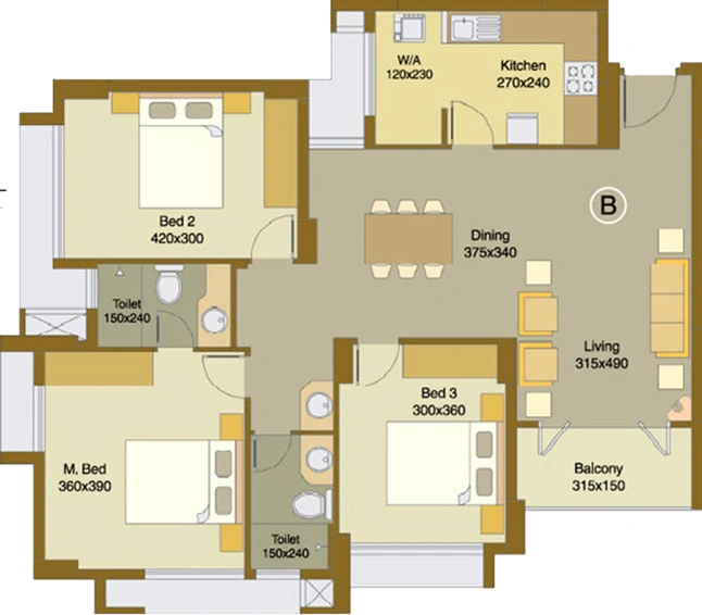 3 BHK Flat in Skyline Yale in Kakkanad, Kochi - Image 857635