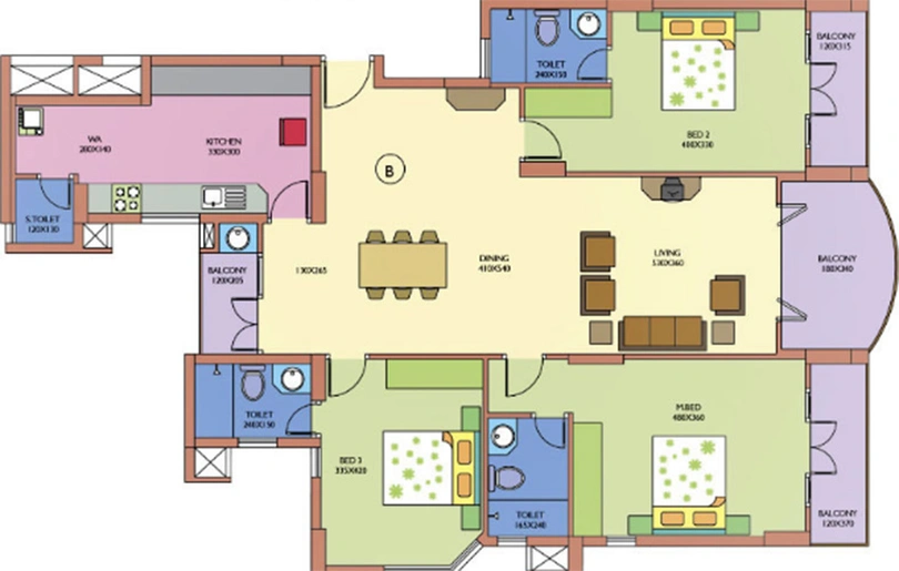 3 BHK Flat in Skyline River Scape in Aluva, Kochi - Image 857619