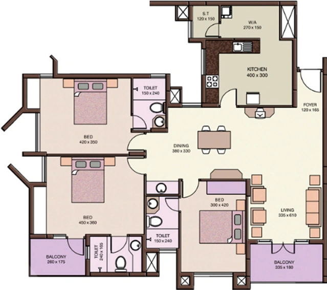 3 BHK Flat in Skyline Orion 2 in Edappally, Kochi - Image 843017