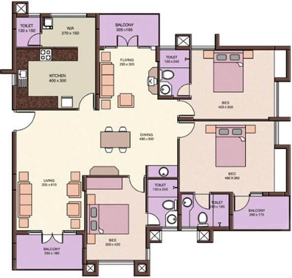 3 BHK Flat in Skyline Orion 2 in Edappally, Kochi - Image 843018