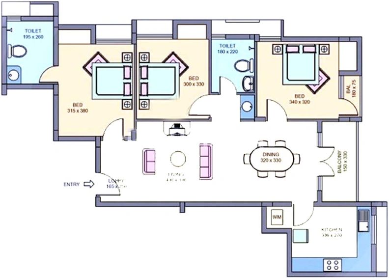 3 BHK Flat in Skyline Opal Arch in Kaloor, Kochi - Image 843014