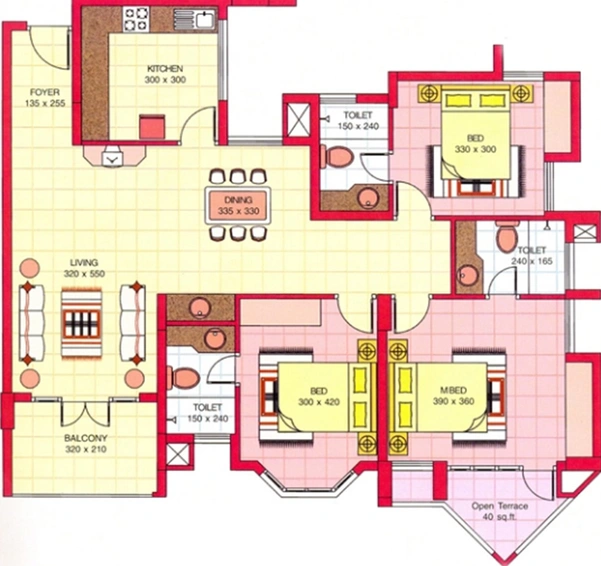 3 BHK Flat in Skyline Amity Park in Edappally, Kochi - Image 842956