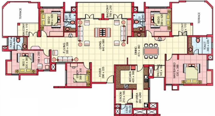 4 BHK Flat in Skyline Amity Park in Edappally, Kochi - Image 842958