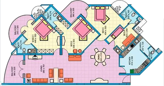 4 BHK Flat in Skyline Homestead in Thevara, Kochi - Image 843000