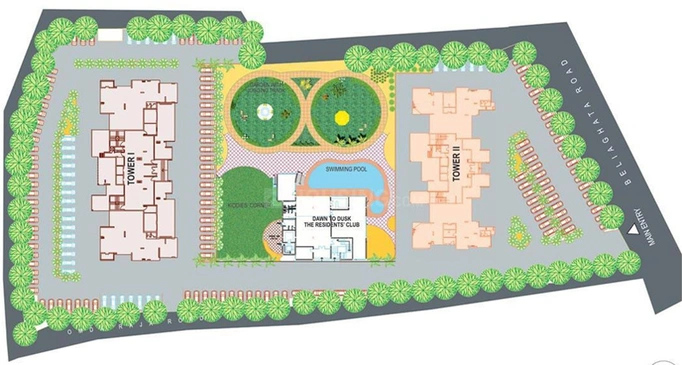 Master Plan of Sureka Sunrise Towers in Beleghata, Kolkata - Image 234251