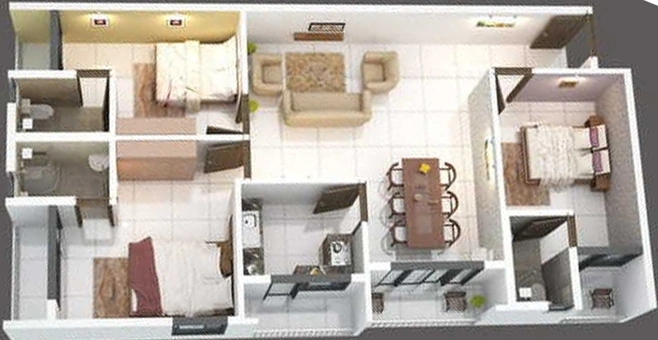 3 BHK Flat in Era Tranquil in Thrippunithura, Kochi - Image 856533