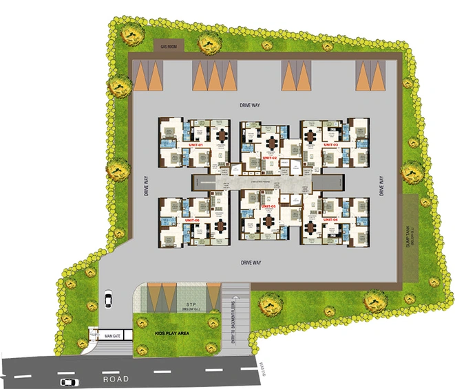 Master Plan of Confident White Berry in Kakkanad, Kochi - Image 273135