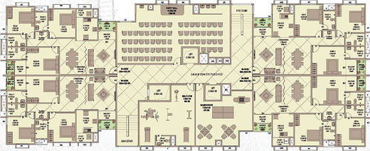 Floor Plan of Confident White House in Kaloor, Kochi - Image 273143