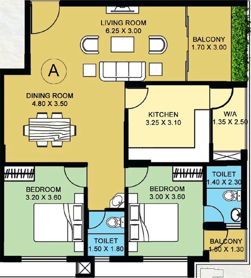 2 BHK Flat in Veegaland Petunia And Begonia in Kaloor, Kochi - Image 857370